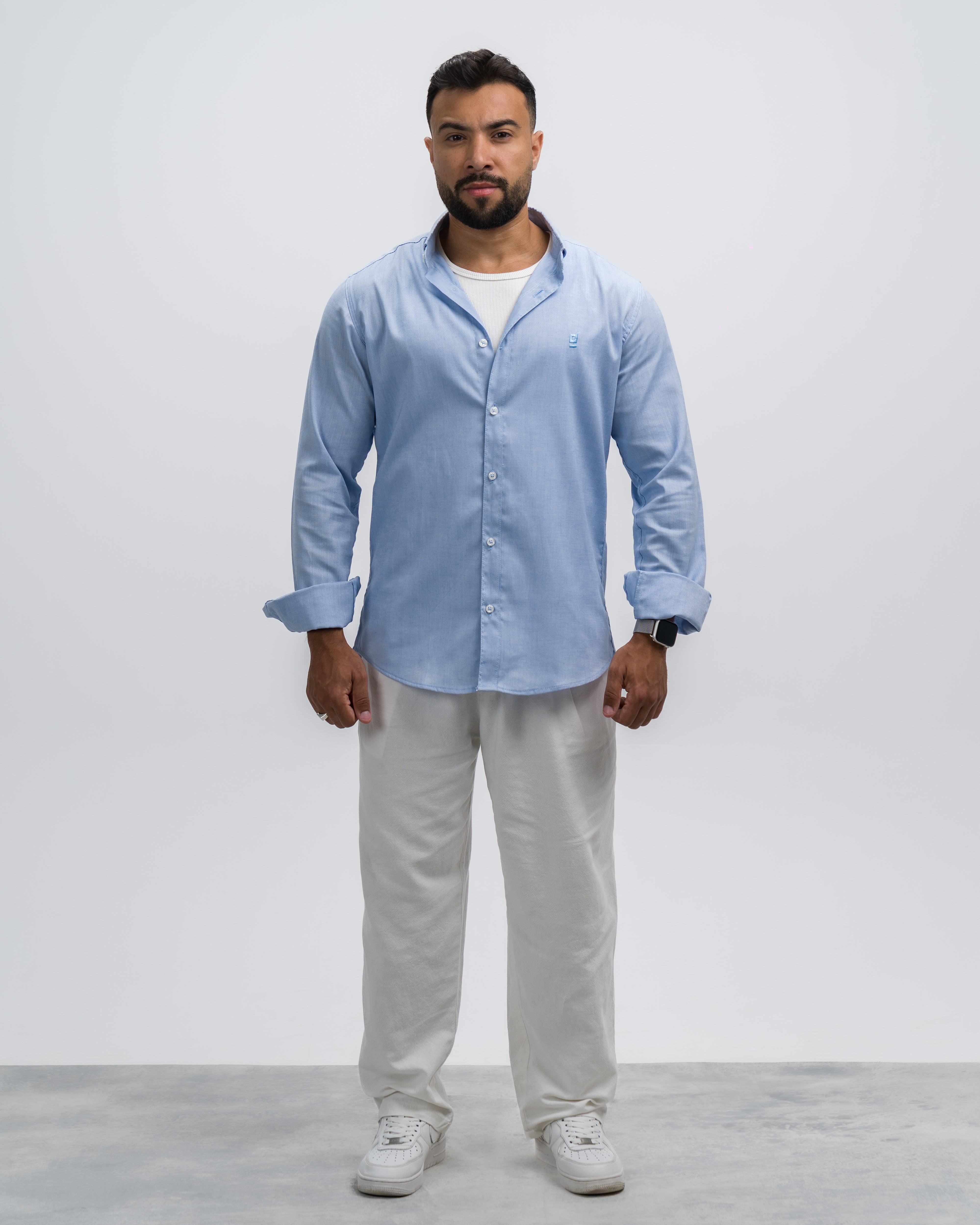 Oxford Cotton Shirt - Sky Blue