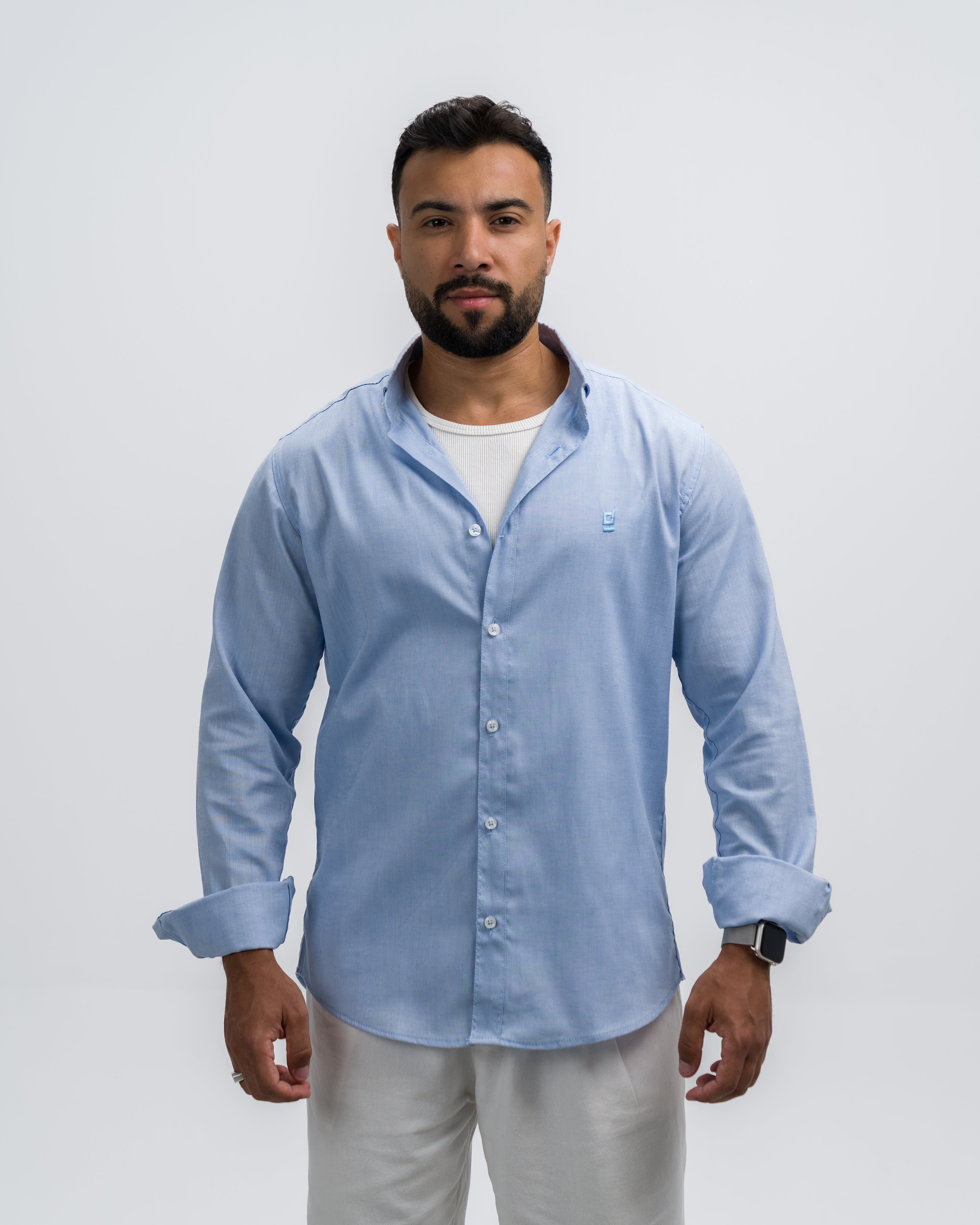 Oxford Cotton Shirt - Sky Blue