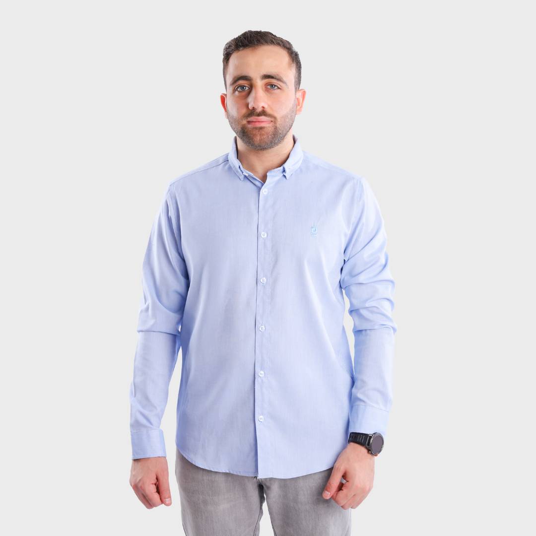 Oxford Cotton Shirt - Sky Blue